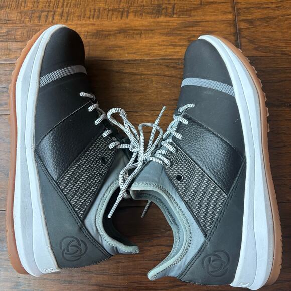 Athalonz Men’s Enve Spike-less Golf Shoe Black Steel Gray Sz 9 - Picture 4 of 11